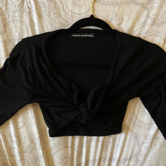 Naked wardrobe tie-front top - Picture 1 of 2